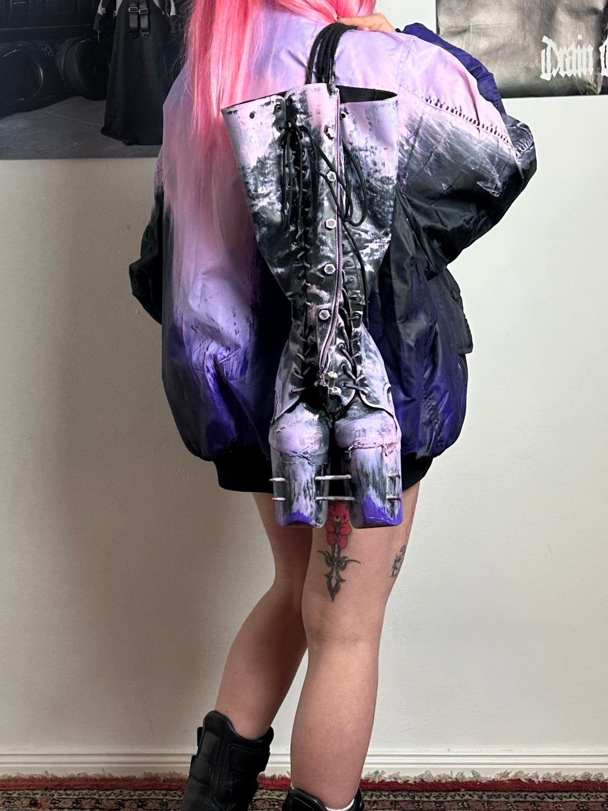 SAC À TALON PEINT